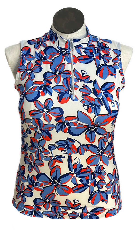 Tail Sleeveless Mock Top - Orchid Grove Size M