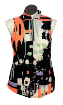 Jamie Sadock Simplicity Black Print Sleeveless Golf Top Size L-1