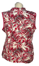 Tail Women's White & Pink Leaf Print Sleeveless Golf Top Size XXL-2