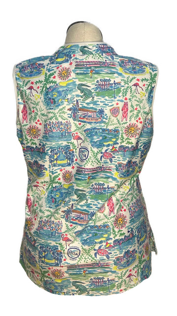Smith & Quinn Women's Blue PGA National Resort Sleeveless Top Size XXL - 0