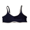Athleta Women's Navy Sports Bra w/White Outlining Size L-1