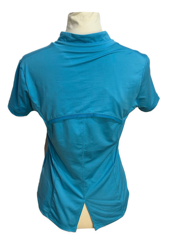 Lucky in Love Light Blue Workout Tee Size XS