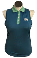 Footjoy Pale Navy & Seafoam Sleeveless Polo Size M-1