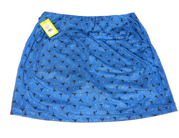 New Greg Norman Sailboat Skort - Cerulean Size L MSP$69 - 0