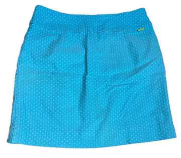 Swing Control Aqua Polka Dot Skort Size 14 - 0