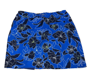 EP NY Royal Blue & Blue Floral Skort Size M - 0