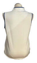 New Birdies & Bows White Sleeveless Polo Navy Accent Size XL-2