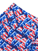 New Loudmouth Women's Bermuda Golf Shorts USA Wave Size 6 MSP$78-2