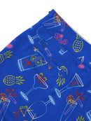 New Loudmouth Blue Neon Cocktails Golf Skort Size 2 MSp$-2