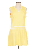 William Murray Yellow Mrtini Print Sleeveless Golf Dress Size L  MSP$125-1