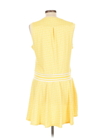 William Murray Yellow Mrtini Print Sleeveless Golf Dress Size L  MSP$125 - 0