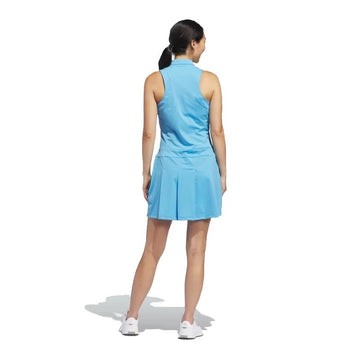 New Adidas Blue Sleeveless Pleated Golf DRess Size M MSP$120 - 0
