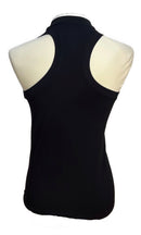 Three Sixty Six Black w/ White Trim Mock Sleeveless Top Size S-2