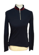 Golfino Navy Pullover w/ Red Velvet Collar Size 6-1