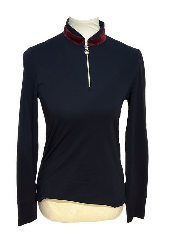 Golfino Navy Pullover w/ Red Velvet Collar Size 6
