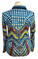 Lucky in Love Symmetrical Tye Dye Sun Shirt Size M-2