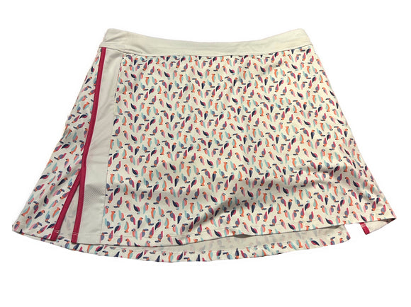 Callaway White Parrot Print Golf Skort Size XL MSP$88
