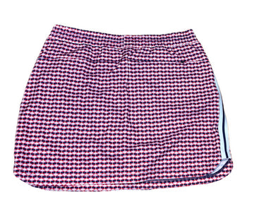New Lady Hagen Women's Off to the Races Retro Geo Cherry Red Skort Size M MSP$65 - 0