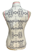 Annika Cutter & Buck White, Gray and Pink Snakeskin Print Sleeveless Size XS-2