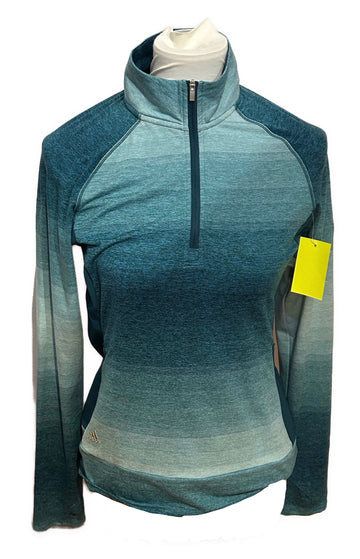 Adidas Golf Turquoise Heather Long Sleeve Pullover Size S