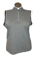 EP NY Women's Gray Sleeveless Golf Top w/Black & White Accents Size XL-1