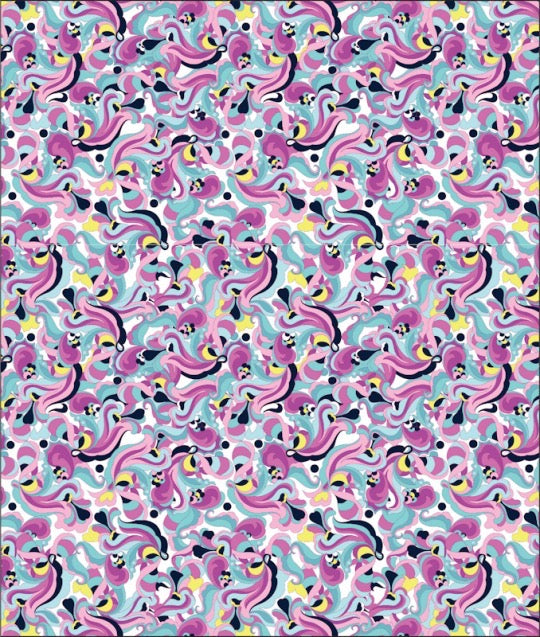 New EP NY Sleeveless Picot Trim Paisley Golf Polo - Bay Multi MSP$84