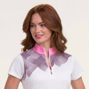 New EP NY Cap Sleeve Zip Mock Golf Polo - White Mulți MSP$88-3