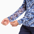New EP NY Bargelp Print Long Sleeve Zip Golf Polo MSP$97-3
