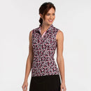 New EP NY Clean Line Geo Print Golf Polo MSP$84-1