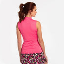 New EP NY Sleeveless Mandarin Collar Golf Polo - Ruby Peach MSP$80-2