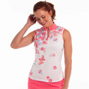 New EP NY Sleeveless Shadow Floral Print Golf Polo MSP$84-1