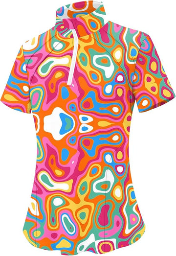 Lomon Colorful Ripple Polo Size S