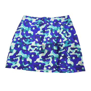 Tzu Tzu Aqua & Royal Camo Mia Skort Size S