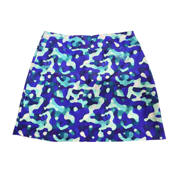 Tzu Tzu Aqua & Royal Camo Mia Skort Size S - 0