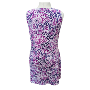 Title Nine Women's Purple & Magenta Paisley Print Sleeveless Dress Size M MSP$109 - 0