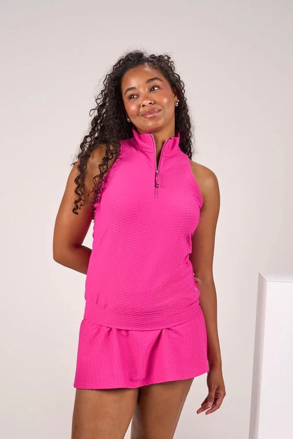 New Black Clover Astra Zip Sleeveless Golf Polo MSP$69
