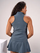 New Black Clover Astra Zip Sleeveless Golf Polo MSP$69-5