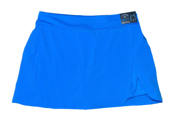 New Callaway Perforated TrueSculpt Golf Skort - Ibiza Blue Size L MSP$70