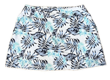 New Tommy Bahama White, Green & Blue Floral Skort Size L MSP$98