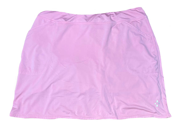 Jofit Solid Pastel Textured Skort - Pink Size XL