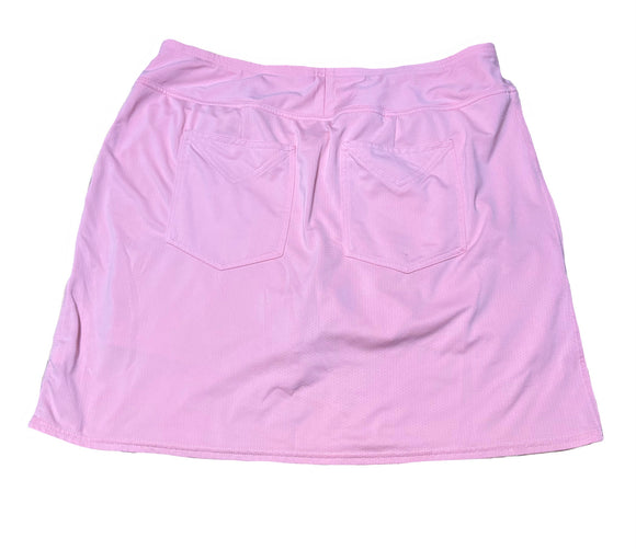 Jofit Solid Pastel Textured Skort - Pink Size XL