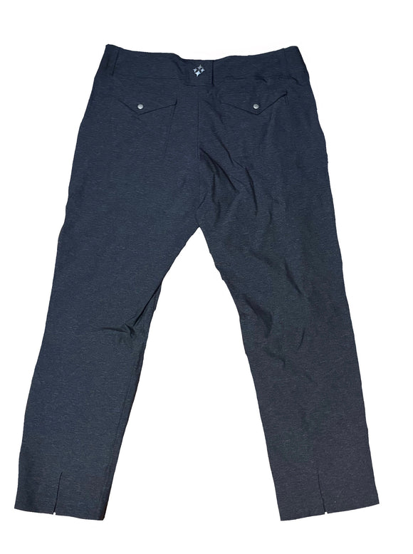 New Jofit Women's Heather Charcoal Cropped Golf Pant Size 10 MSP$98