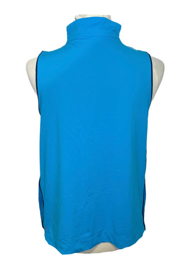 Kinona Turquoise & Blue Colorblock Funnel Top Size M - 0