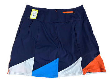 Kinona Navy Triangle Colorblock Skort Size L - 0