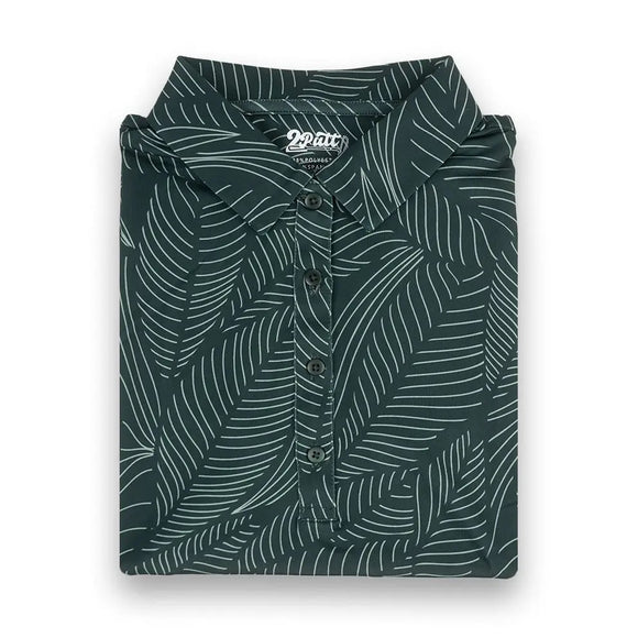 New Women's 2Putt Bermuda Leaf Sleeveless Golf Polo MSP$65