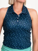 New TJ Sport Racerback Golf Shirt - Desert Swing -Navy MSP$80-1