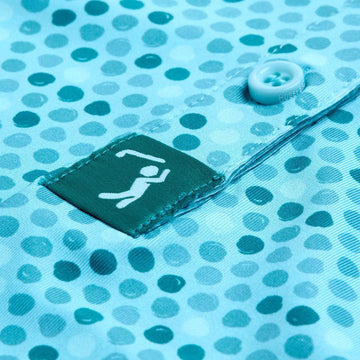 New Bogey Brothers Women's Teal Dots Golf Polo Size XL - 0