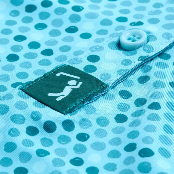 New Bogey Brothers Women's Teal Dots Golf Polo Size XL