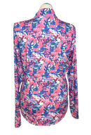 Jofit Pink Floral Camo Mock Pullover Size XL-2
