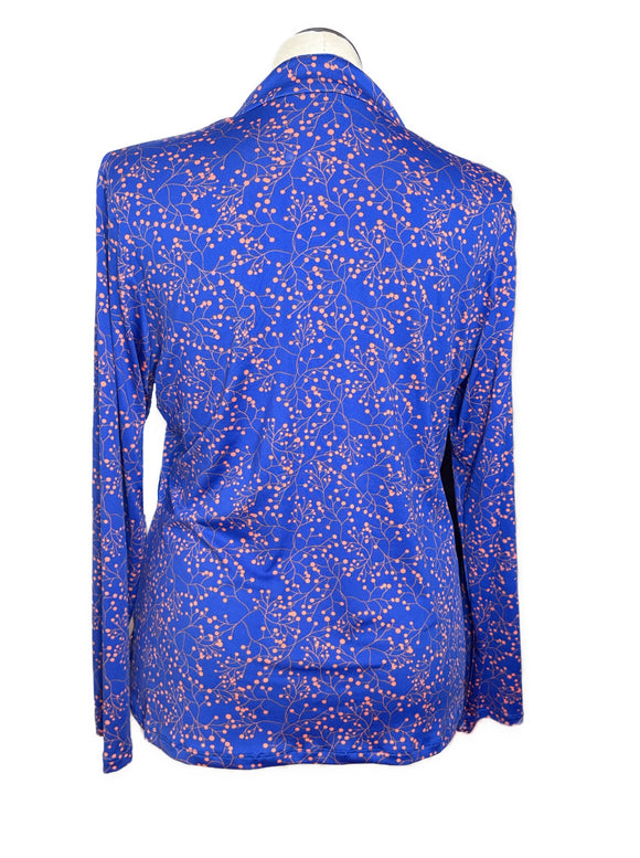 Court Haley Performance Coral & Cobalt Pullover Size XL